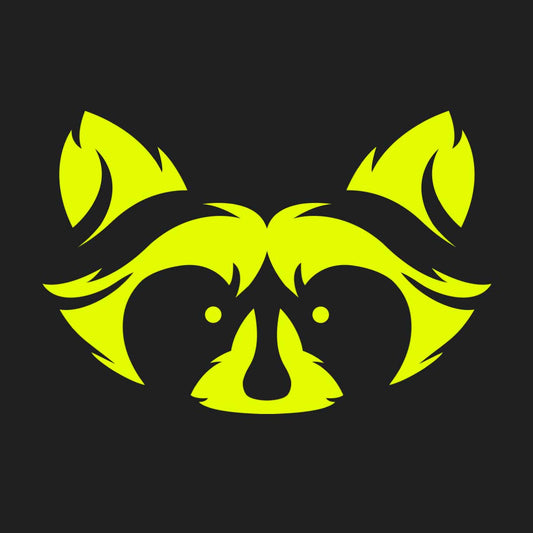 Green Logo Eco Hoodie - Raccoon Collection