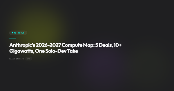 Anthropic's 2026-2027 Compute Map: 5 Deals, 10+ Gigawatts, One Solo-Dev Take