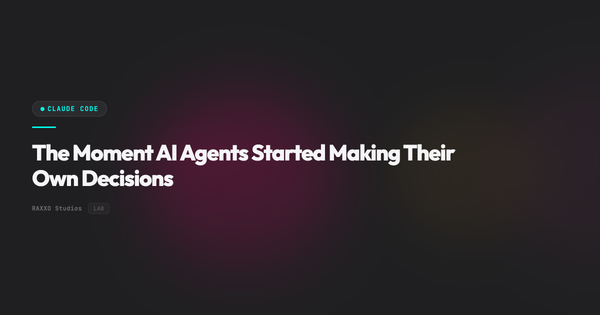 The Moment AI Agents Started Making Their Own Decisions
