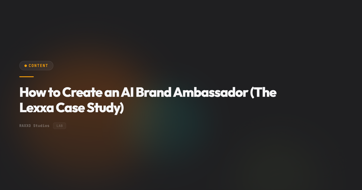 How to Create an AI Brand Ambassador (The Lexxa Case Study)