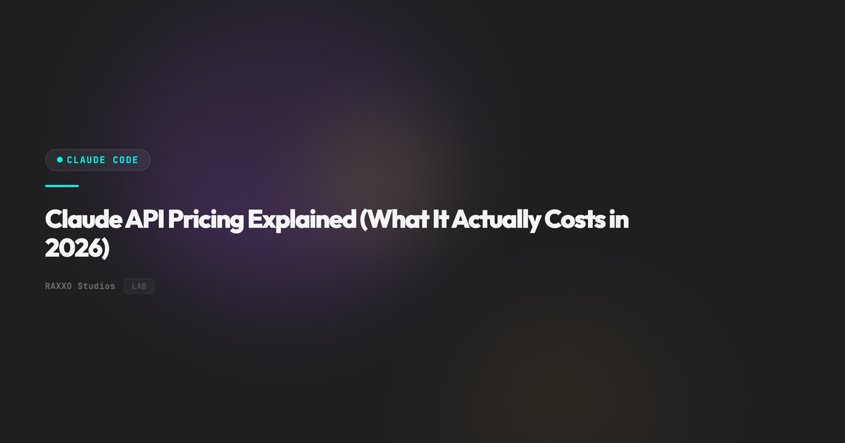 Claude API Pricing Explained: Real Costs in 2026 – RAXXO Studios