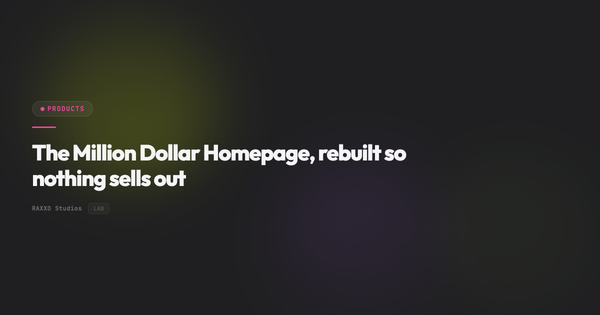 The Million Dollar Homepage, rebuilt so nothing sells out