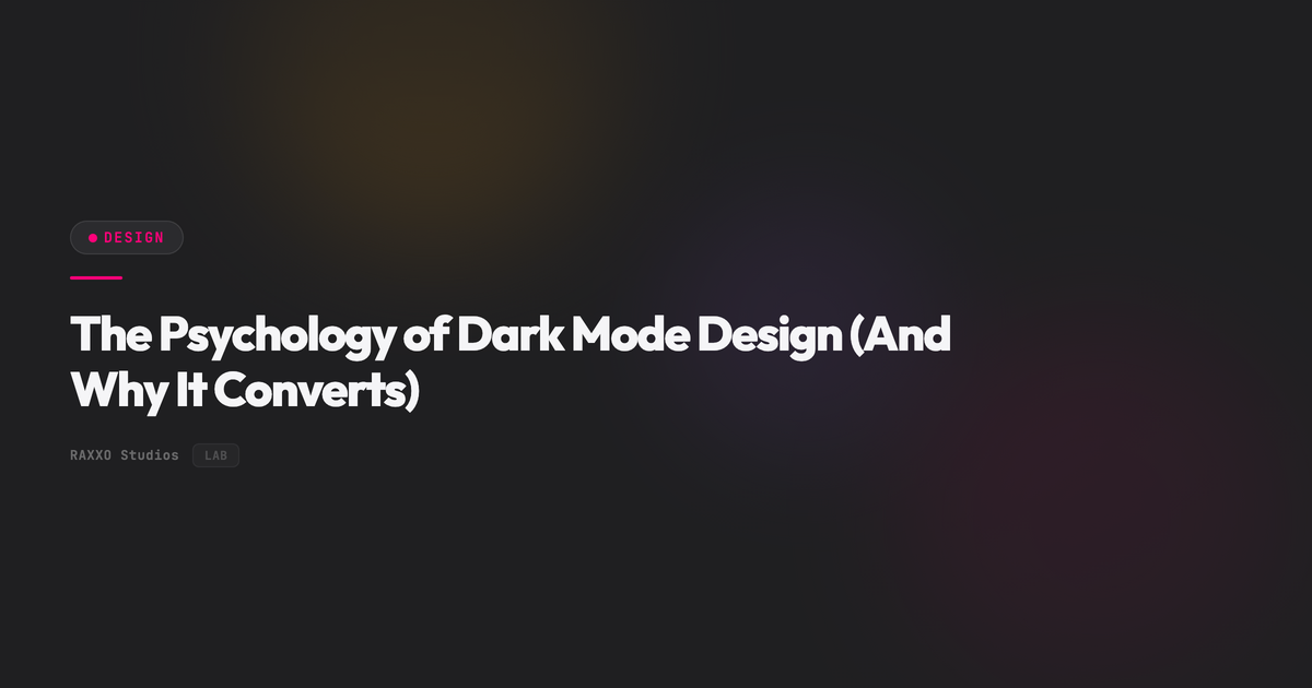 The Psychology of Dark Mode Design (And Why It Converts)