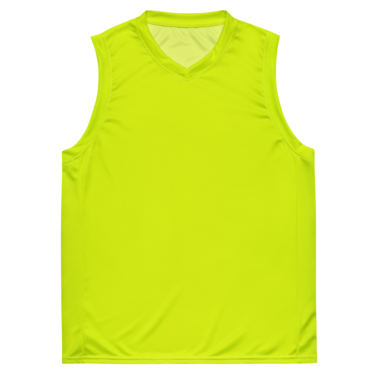 Recycled Basketball Jersey | Neon Lime