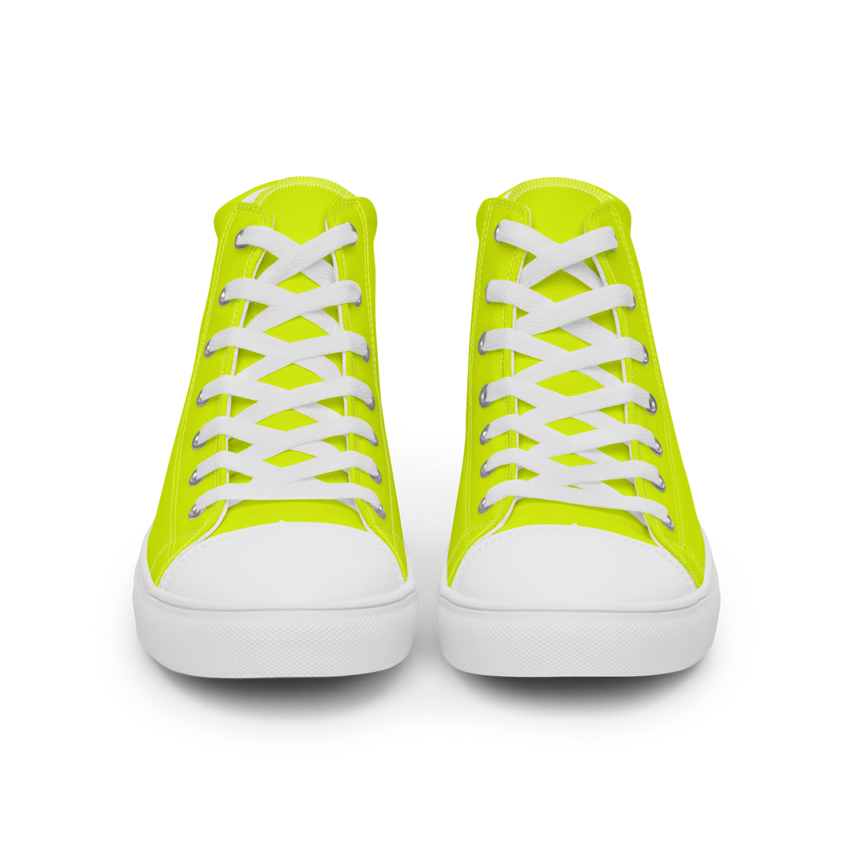 Women's High Top Canvas Shoes | Neon Lime