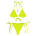 Recycled String Bikini | Neon Lime