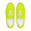 Men's Lace-Up Canvas Shoes | Neon Lime