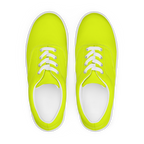 Men's Lace-Up Canvas Shoes | Neon Lime