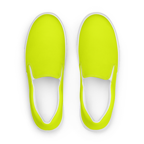 Women's Slip-On Canvas Shoes | Neon Lime