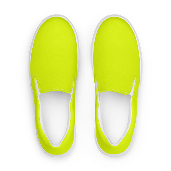 Women's Slip-On Canvas Shoes | Neon Lime