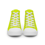 Women's High Top Canvas Shoes | Neon Lime