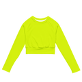 Recycled Long-Sleeve Crop Top | Neon Lime