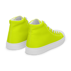 Women's High Top Canvas Shoes | Neon Lime