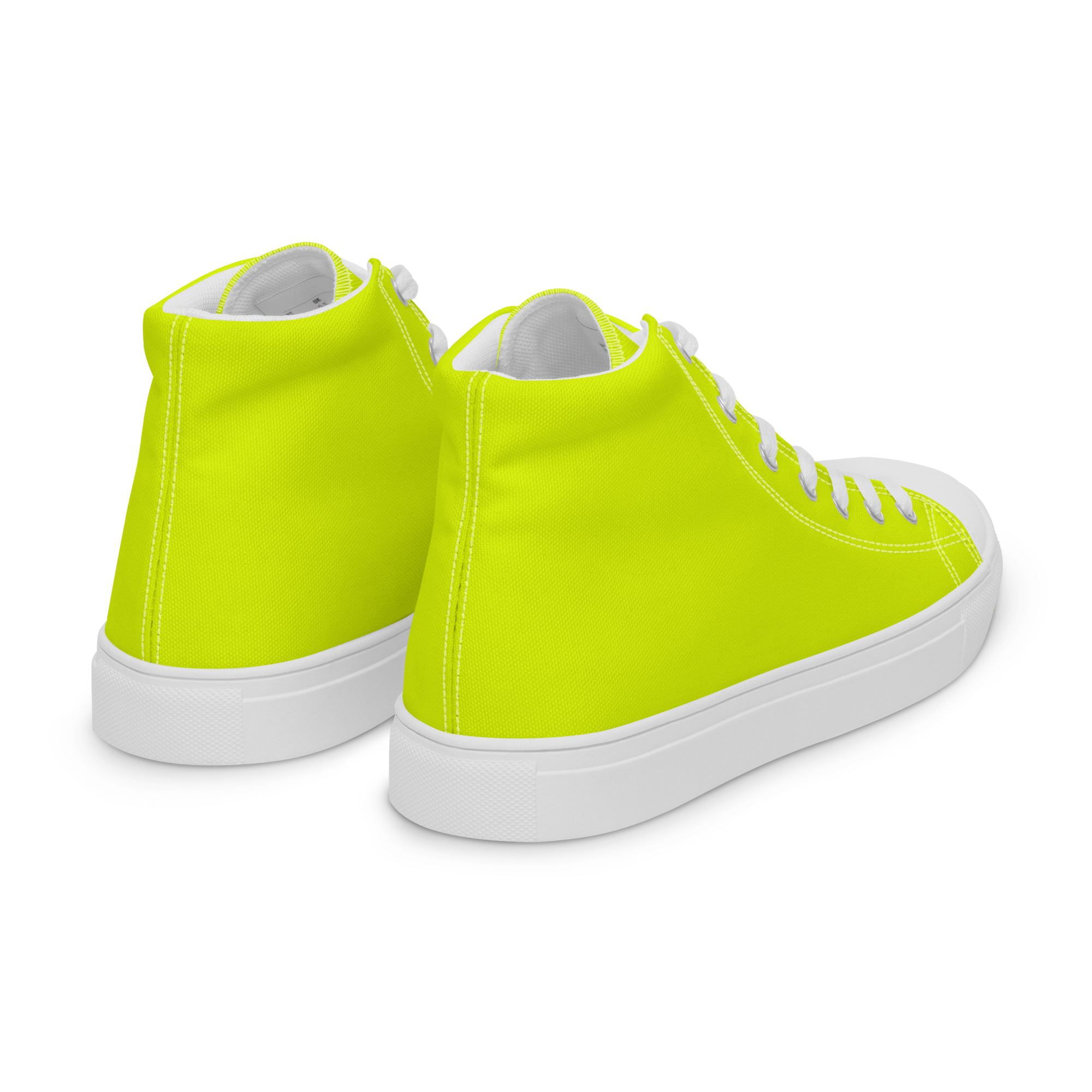 Women's High Top Canvas Shoes | Neon Lime