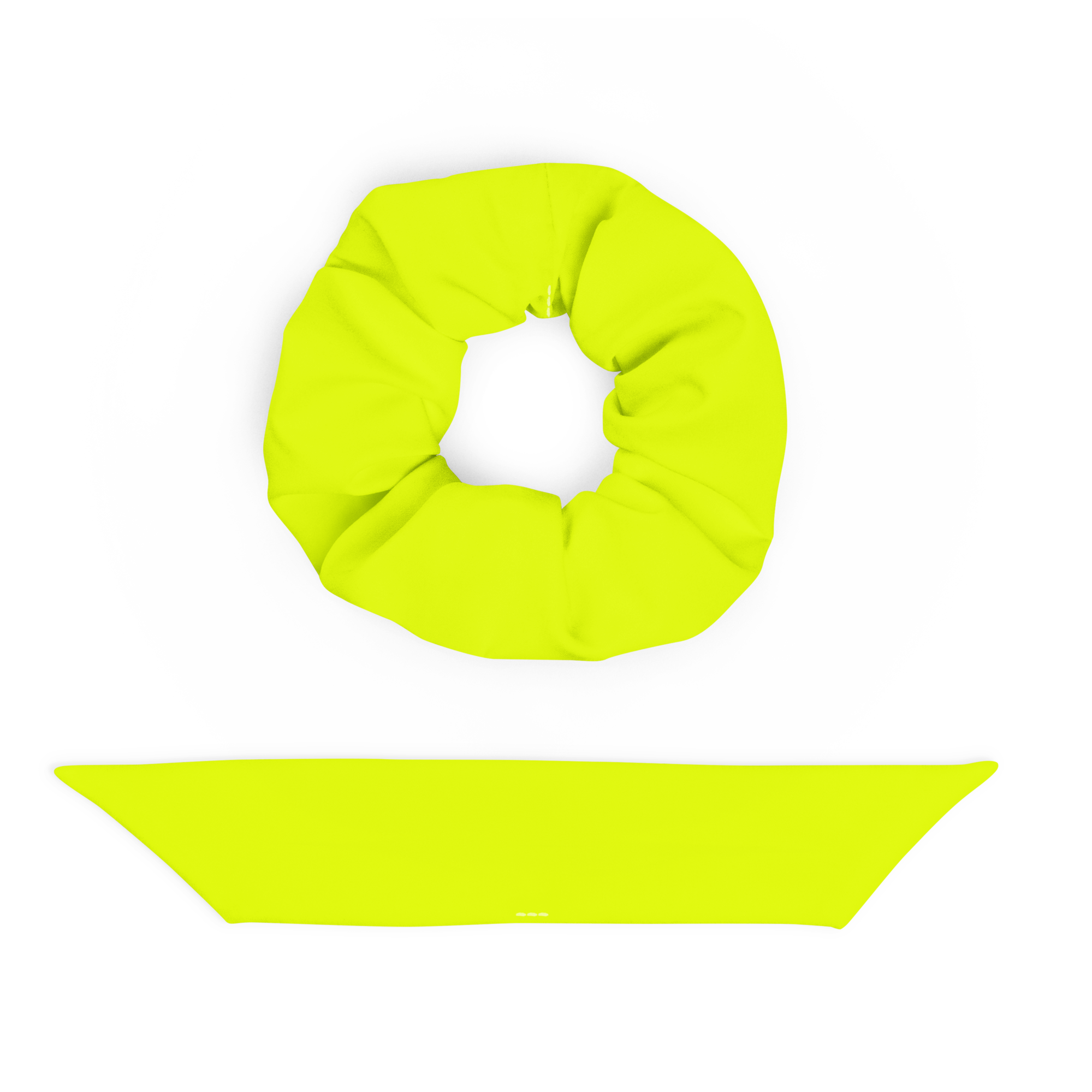 Recycled Scrunchie | Neon Lime