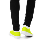 Men's Lace-Up Canvas Shoes | Neon Lime