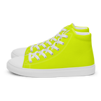 Women's High Top Canvas Shoes | Neon Lime