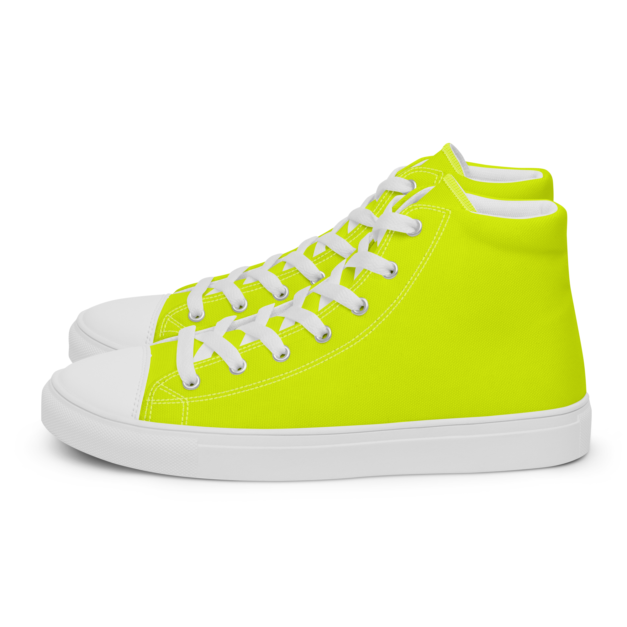 Women's High Top Canvas Shoes | Neon Lime
