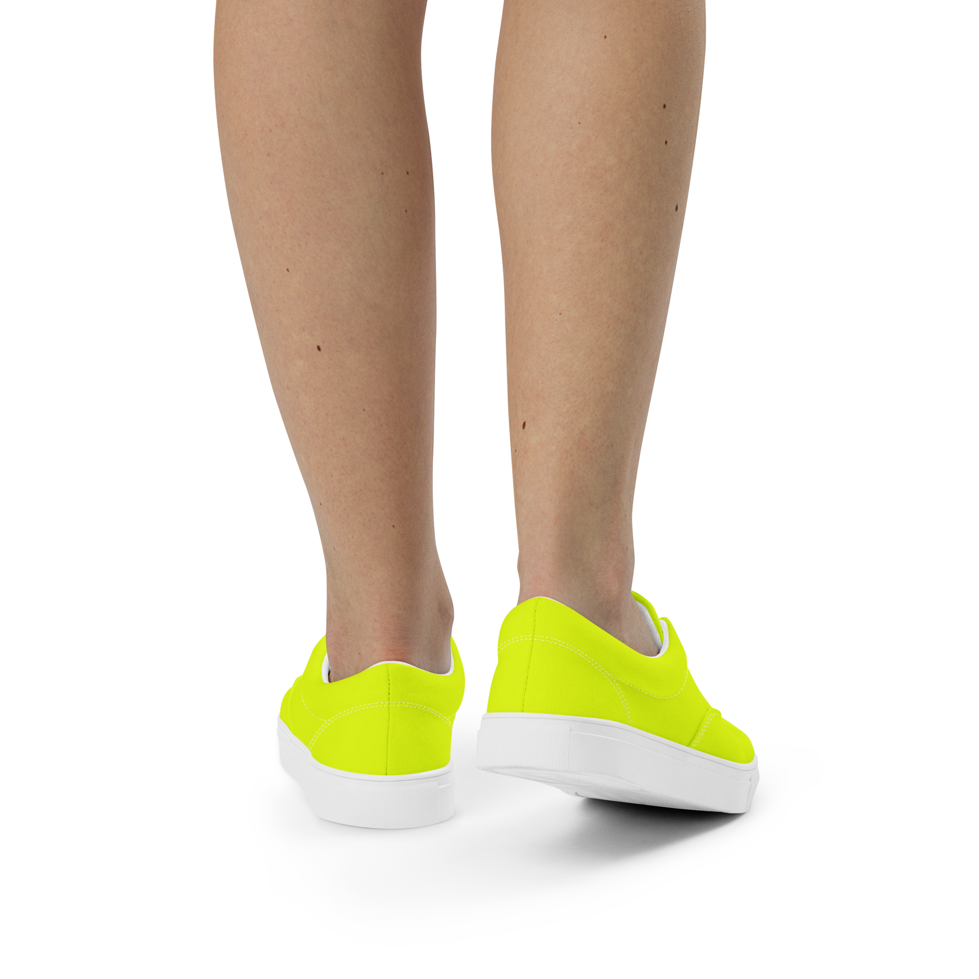 Women's Lace-Up Canvas Shoes | Neon Lime