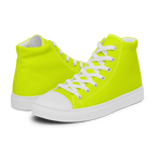 Women's High Top Canvas Shoes | Neon Lime