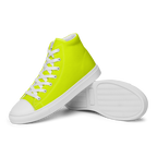 Women's High Top Canvas Shoes | Neon Lime