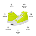 Women's High Top Canvas Shoes | Neon Lime