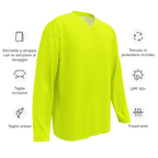 Recycled Hockey Jersey | Neon Lime