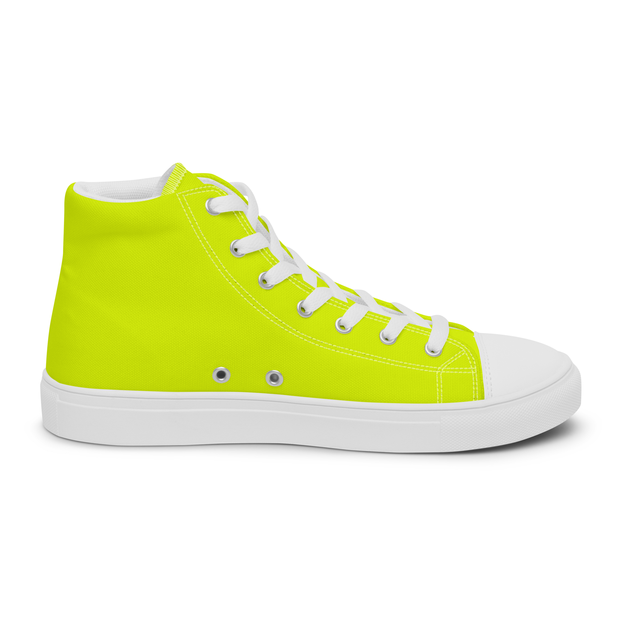 Women's High Top Canvas Shoes | Neon Lime