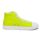 Women's High Top Canvas Shoes | Neon Lime