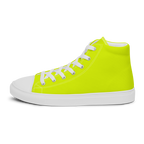 Women's High Top Canvas Shoes | Neon Lime