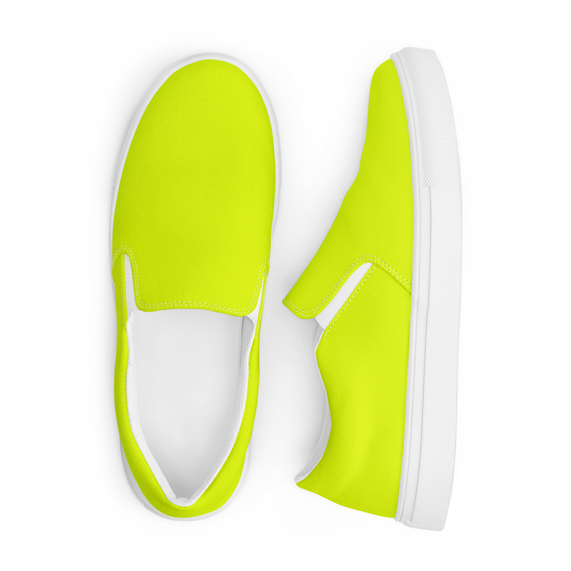 Women's Slip-On Canvas Shoes | Neon Lime