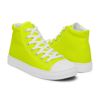Women's High Top Canvas Shoes | Neon Lime