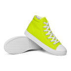 Women's High Top Canvas Shoes | Neon Lime