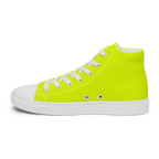 Women's High Top Canvas Shoes | Neon Lime