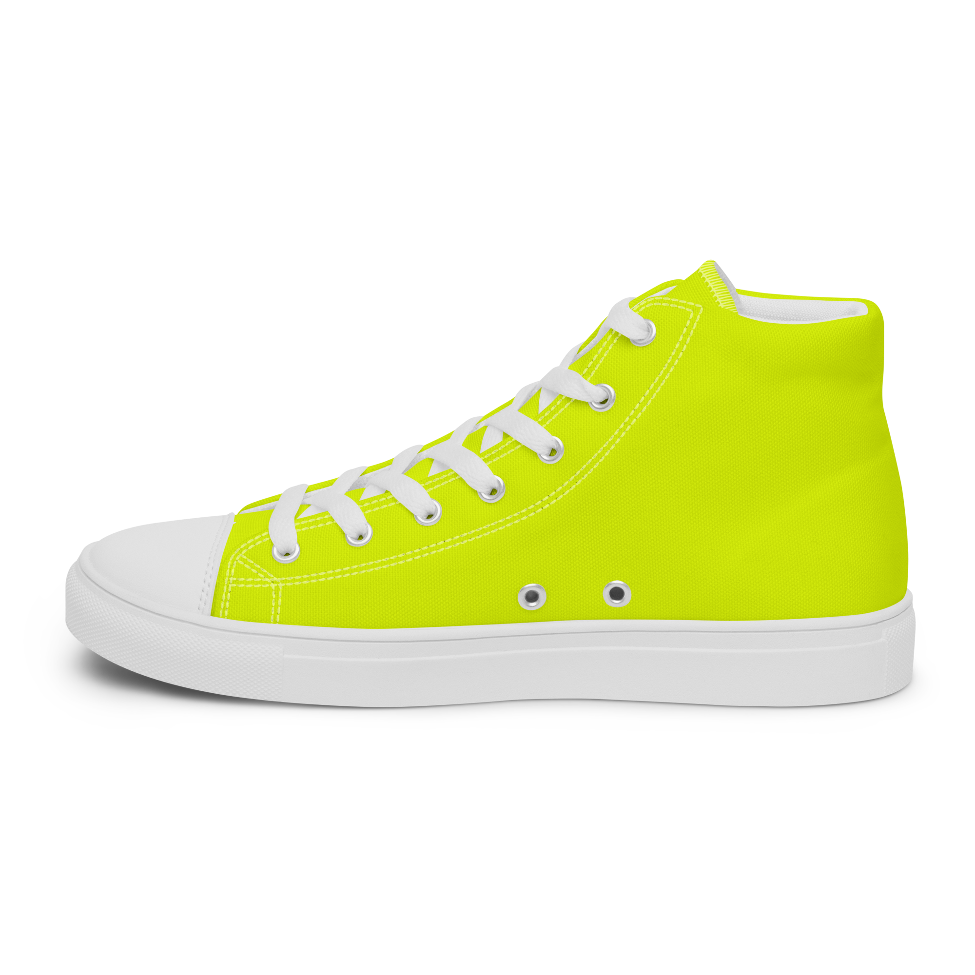 Women's High Top Canvas Shoes | Neon Lime