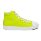 Women's High Top Canvas Shoes | Neon Lime
