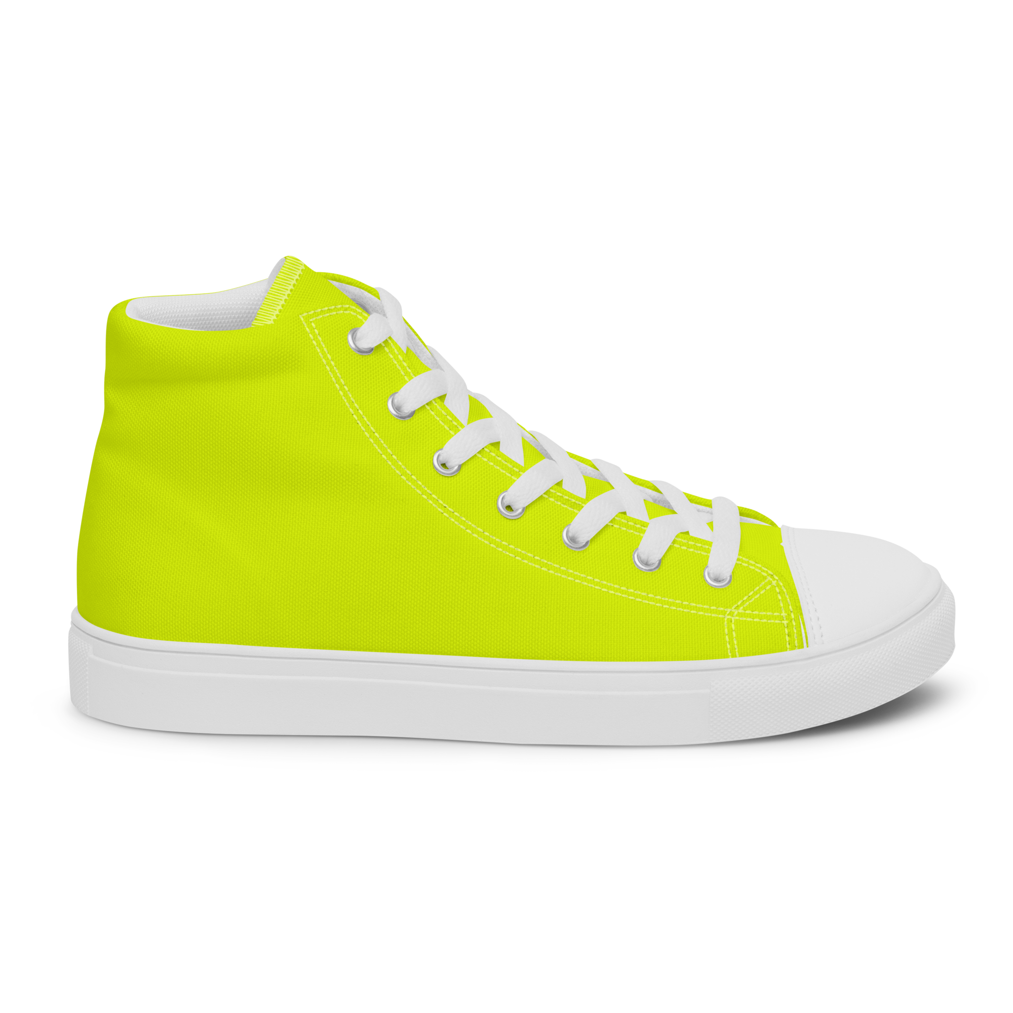 Women's High Top Canvas Shoes | Neon Lime