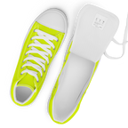 Women's High Top Canvas Shoes | Neon Lime