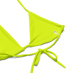 Recycled String Bikini | Neon Lime