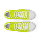 Women's High Top Canvas Shoes | Neon Lime