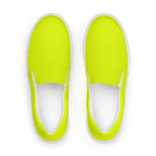 Men's Slip-On Canvas Shoes | Neon Lime