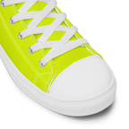 Women's High Top Canvas Shoes | Neon Lime