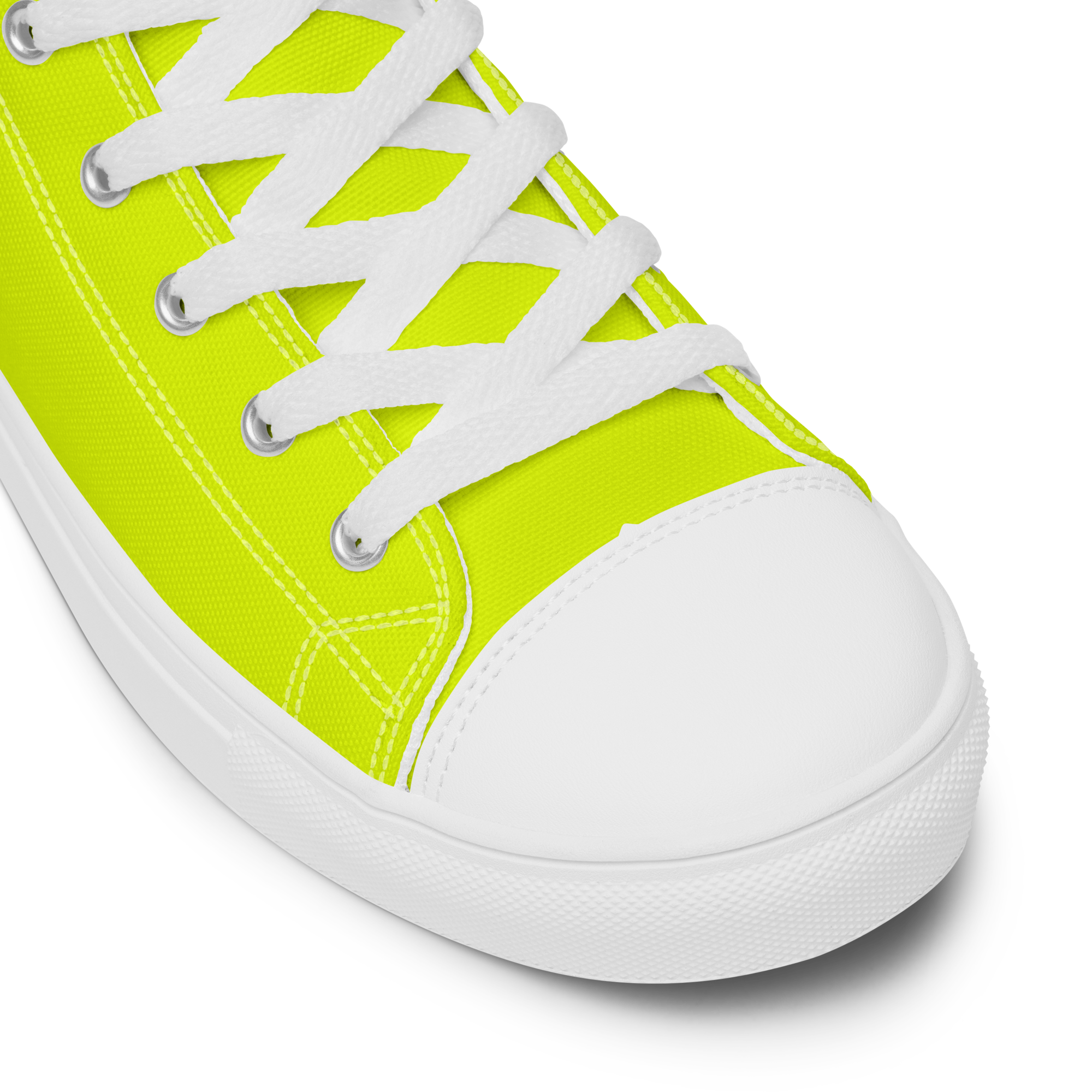 Women's High Top Canvas Shoes | Neon Lime