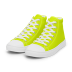 Women's High Top Canvas Shoes | Neon Lime
