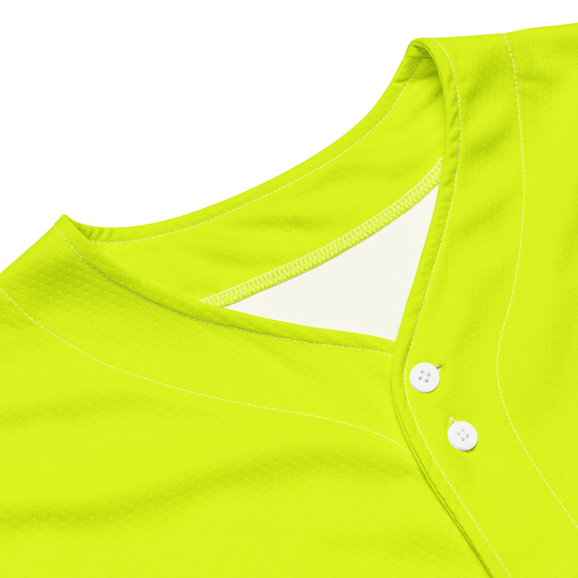 Recycled Baseball Jersey | Neon Lime