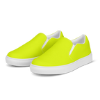 Men's Slip-On Canvas Shoes | Neon Lime