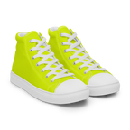 Women's High Top Canvas Shoes | Neon Lime