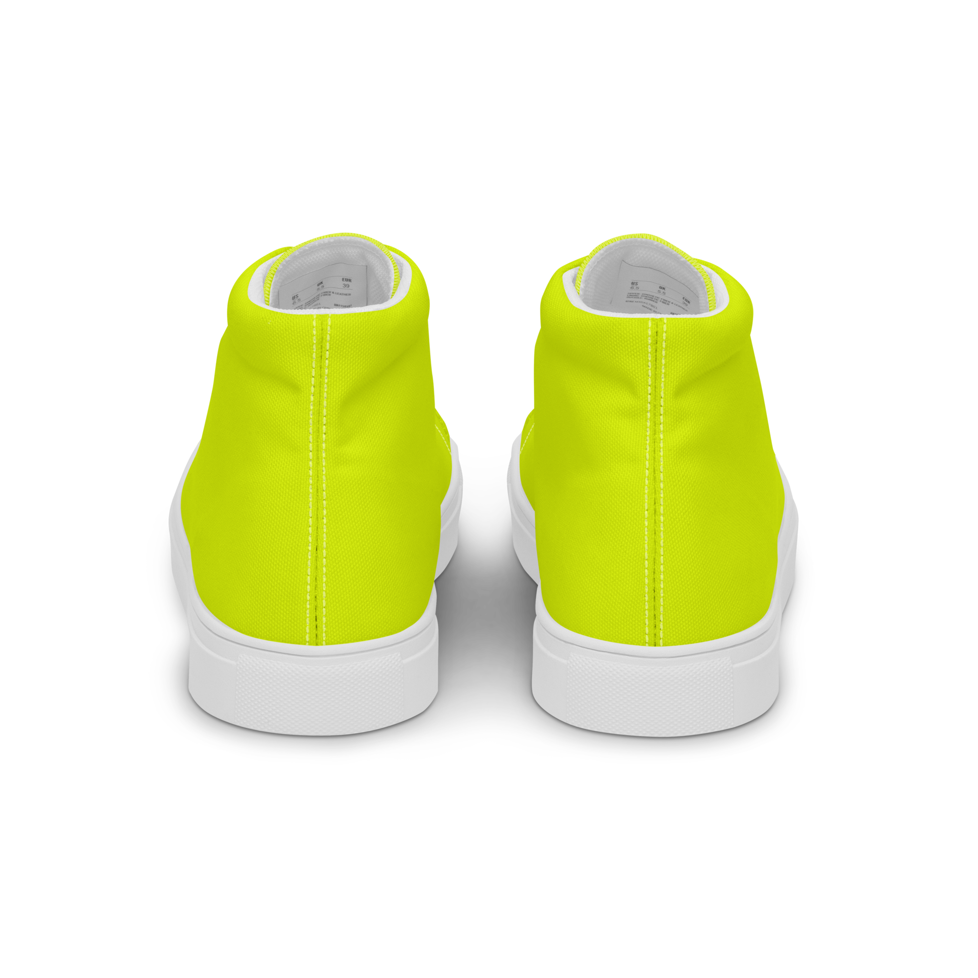 Women's High Top Canvas Shoes | Neon Lime