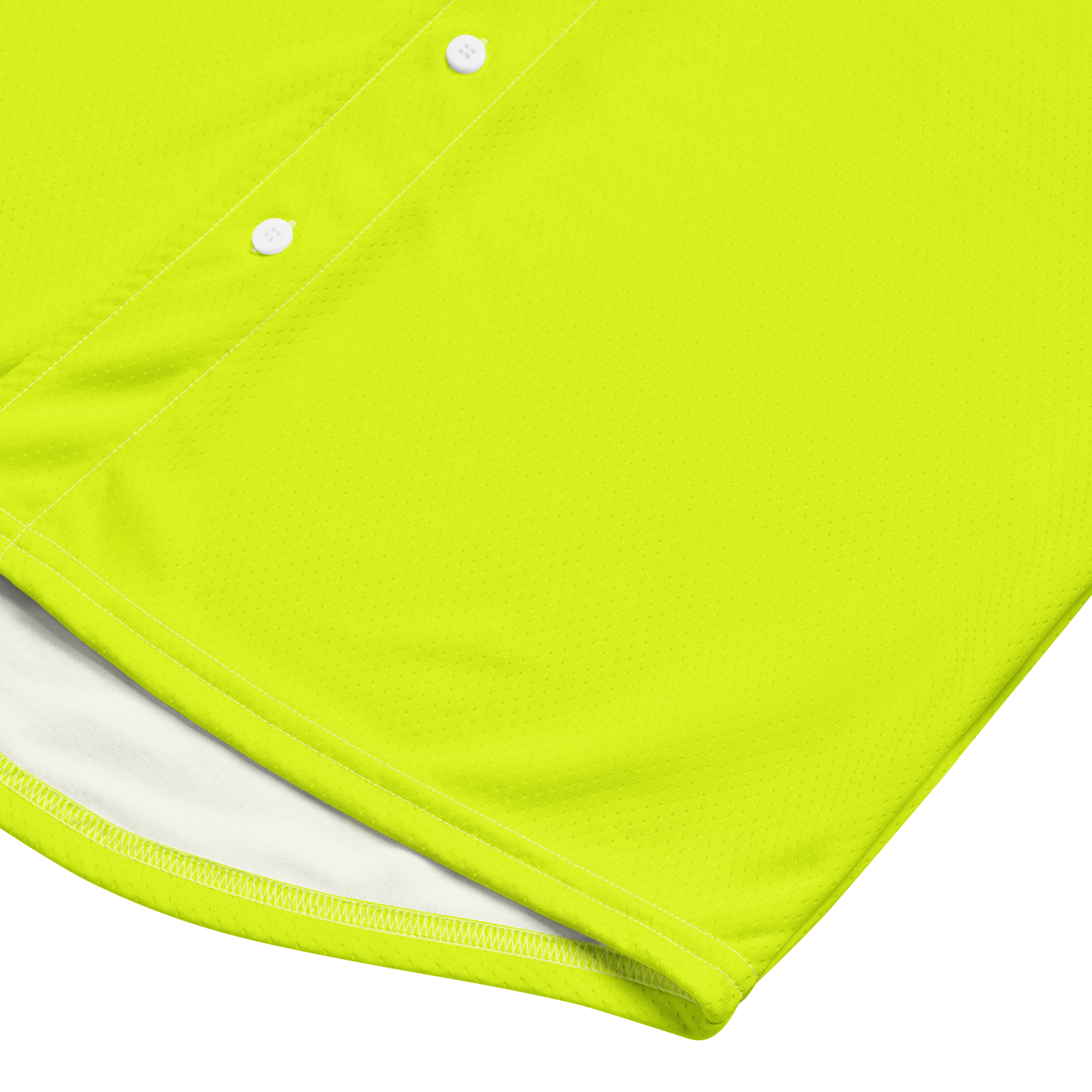 Recycled Baseball Jersey | Neon Lime