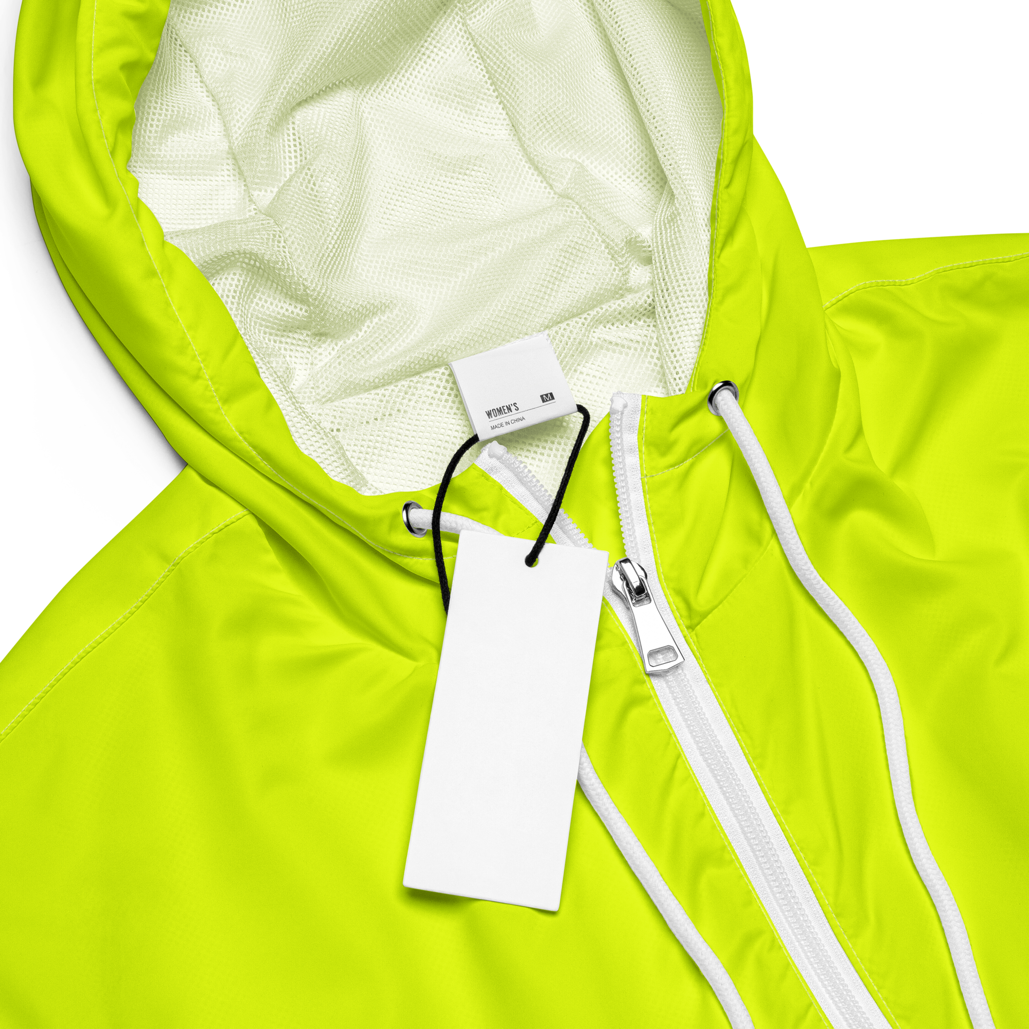Women's Cropped Windbreaker | Neon Lime